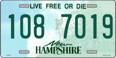 NH license plate 1087019