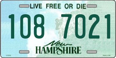 NH license plate 1087021