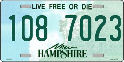 NH license plate 1087023