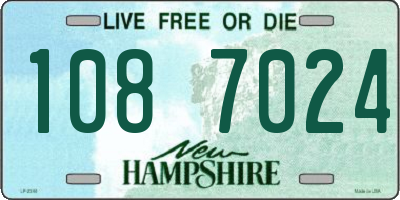 NH license plate 1087024