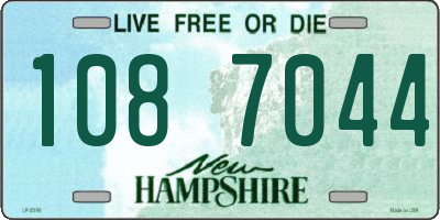 NH license plate 1087044