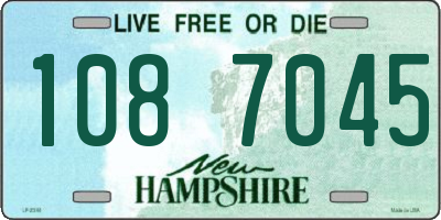 NH license plate 1087045