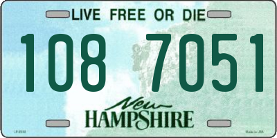 NH license plate 1087051