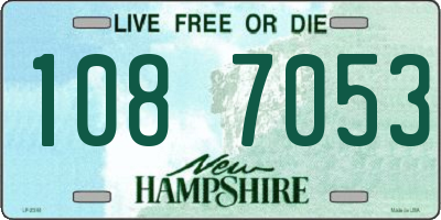NH license plate 1087053
