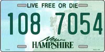 NH license plate 1087054