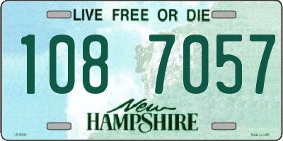 NH license plate 1087057