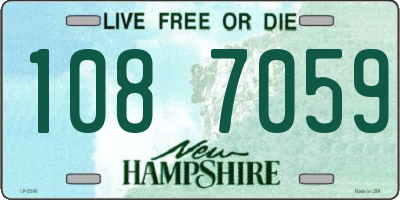 NH license plate 1087059