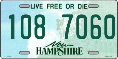 NH license plate 1087060