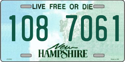 NH license plate 1087061
