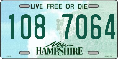 NH license plate 1087064
