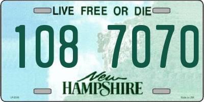 NH license plate 1087070