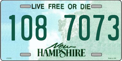 NH license plate 1087073