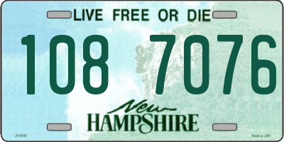 NH license plate 1087076