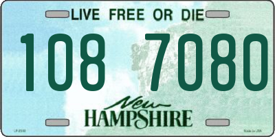 NH license plate 1087080