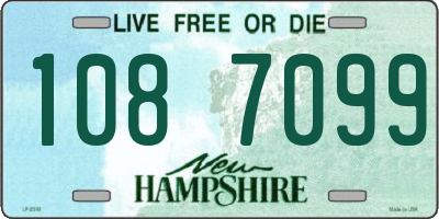 NH license plate 1087099