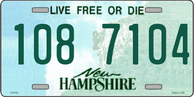 NH license plate 1087104
