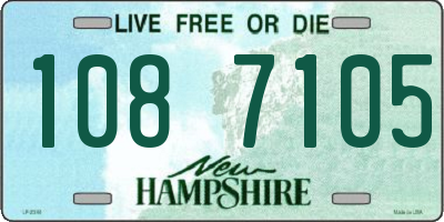 NH license plate 1087105