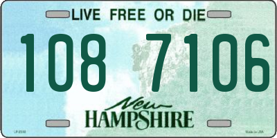 NH license plate 1087106