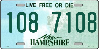 NH license plate 1087108