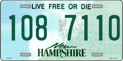 NH license plate 1087110