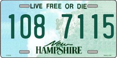 NH license plate 1087115