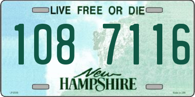 NH license plate 1087116