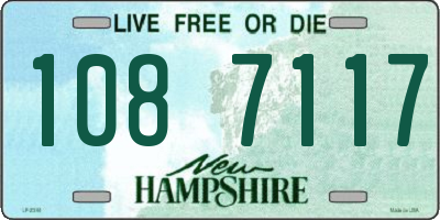 NH license plate 1087117