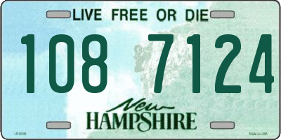 NH license plate 1087124