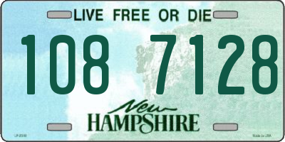 NH license plate 1087128