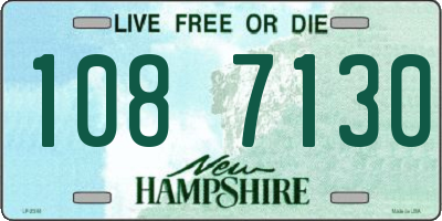 NH license plate 1087130