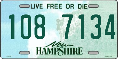 NH license plate 1087134