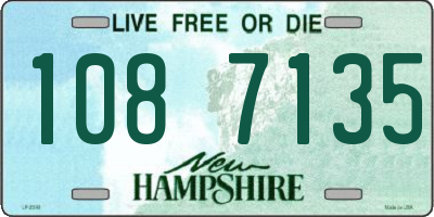 NH license plate 1087135