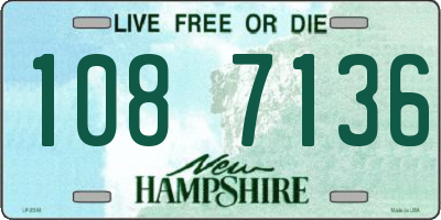 NH license plate 1087136