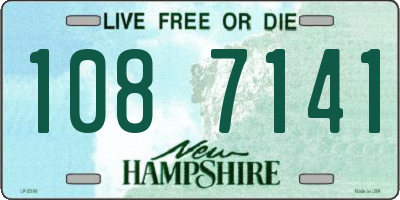 NH license plate 1087141