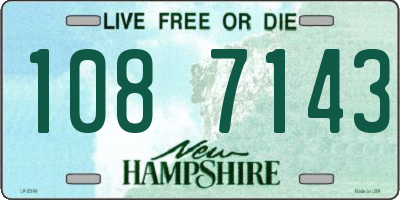 NH license plate 1087143