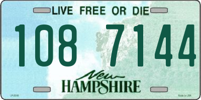 NH license plate 1087144