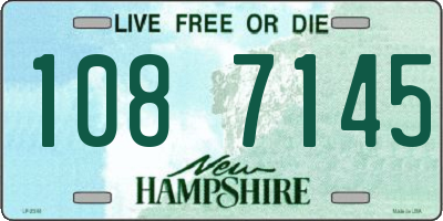 NH license plate 1087145