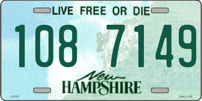 NH license plate 1087149