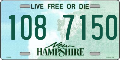NH license plate 1087150