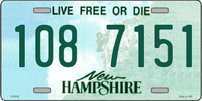NH license plate 1087151