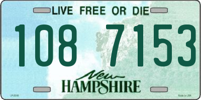 NH license plate 1087153