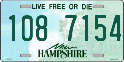 NH license plate 1087154