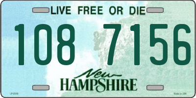 NH license plate 1087156