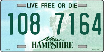 NH license plate 1087164