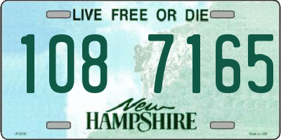 NH license plate 1087165