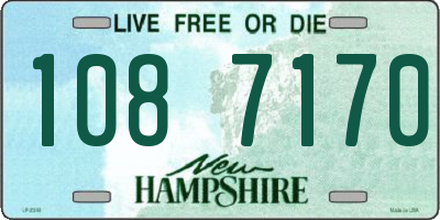 NH license plate 1087170