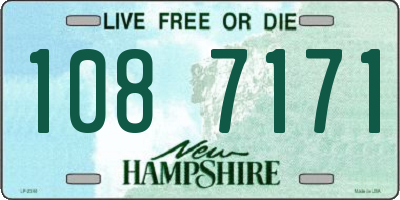 NH license plate 1087171