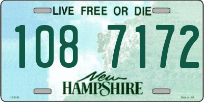NH license plate 1087172
