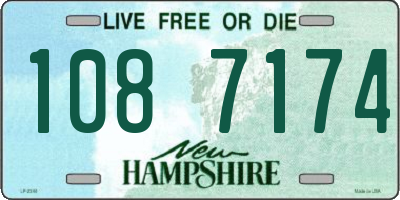 NH license plate 1087174