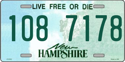 NH license plate 1087178